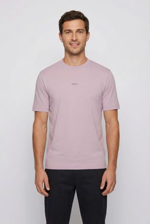 Boss Orange by Hugo Boss T-Shirt BOSS ORANGE TChup, Herren, Gr. 4XL, light, pastel lila539, Single Jersey, Obermaterial: 96% Baumwolle, 4% Elasthan, unifarben, relaxed fit h&uuml;f