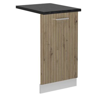 Vicco Tapa Del Lavavajillas R-line, Roble Artesanal, 45 Cm, Et Antracita