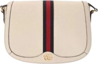 Gucci Pre-owned Cross Body Bags, female, Beige, Size: ONE SIZE Pre-owned Vintage Shoulder Bag