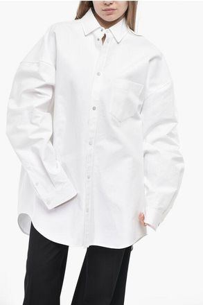 Balenciaga Oversized Cotton Shirt with Pocket size S