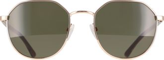 Calvin Klein Round Mens Gold Solid Green CK22103S Metal - One Size