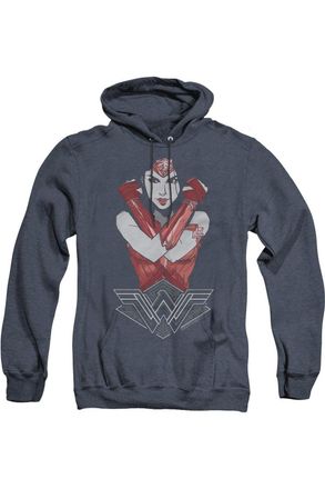 Gildan Wonder Woman Movie Amazon Adult Heather Hoodie / Hooded Sweatshirt