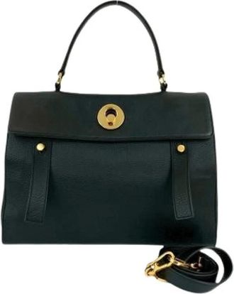 Saint Laurent Pre-owned Handbags, female, Black, Size: ONE SIZE Pre-owned Vintage Handbag