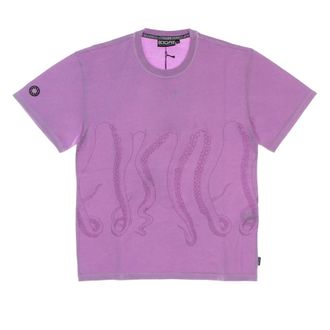 Octopus T-Shirts, male, Purple, Size: XL Dyed Quartz Tee Short Sleeve T-Shirt