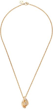 Dior 2000s rhinestone-embellished necklace - Gold