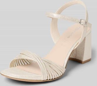 Tamaris Tamaris Sandalen mit Leder Innensohle in Metallic Beige, Gr&ouml;&szlig;e 36