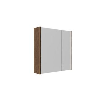 Saniclass Holz Pure Spiegelkast - 60x63x16cm - inclusief zijpanelen - Walnut pure