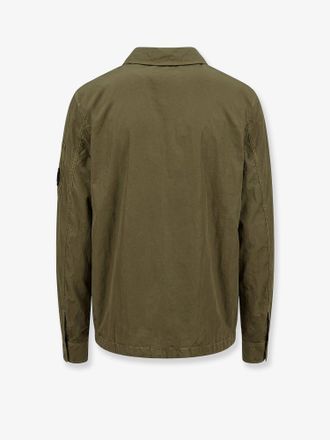 C.P. Company Mens Nylon Shirt Jacket Green