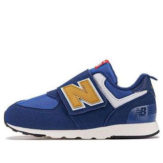 New Balance (TD) New Balance 574 Hook & Loop Orbit Blue NW574HBG