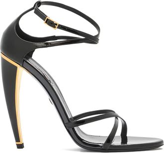 Roberto Cavalli leather sandals - women - Leather/Bos Taurus/Bos Taurus - 38.5 - Black