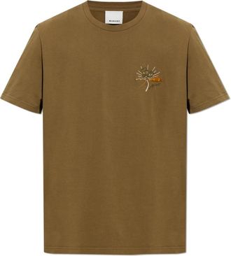 Isabel Marant Honore T-shirt - Heren - T-shirts - Bruin - S - Katoen - Tops