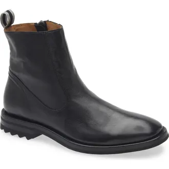 John Varvatos Freeman Zip Boot in Black at Nordstrom, Size 11.5