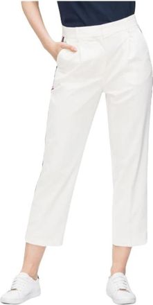 Tommy Hilfiger Gestreept enkellange broek - Dames - Vrijetijds broeken - Wit - XS - Broeken