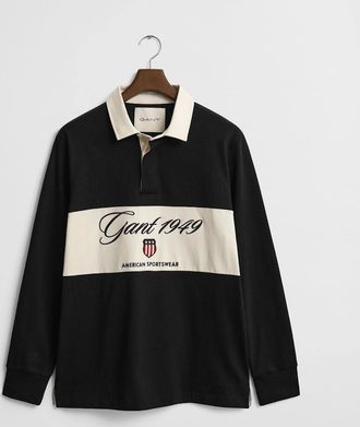 GANT Mens GANT Mens Blocked Heavy Rugger - 5 Black - Size: 40