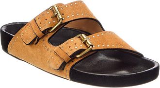 Isabel Marant Logo Suede Sandal