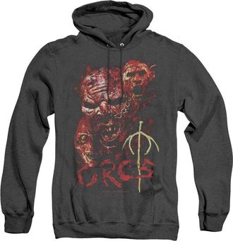Gildan Lord Of The Rings Orcs Adult Heather Hoodie / Hooded Sweatshirt