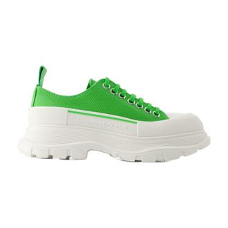 Alexander McQueen Tread Slick Sneakers Alexander McQueen Green/White Leather