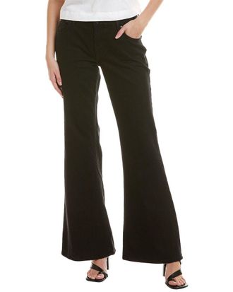 7 For All Mankind Spencer Rinse Black Flare Jean