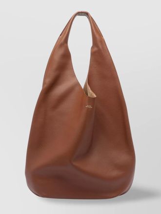 A.P.C. leather slouchy single handle shoulder bag