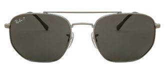 Ray-Ban RB3707 Asian Fit Polarized 004/K8 Mens Sunglasses Gunmetal Size 54