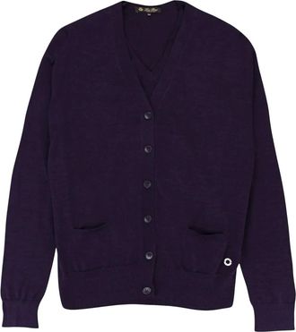 Loro Piana Cardigan in cashmere con scollo a V - Viola