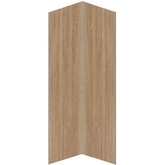 Vente-Unique Pannello per parete da doccia effetto legno con profili 2 x L90 x H210 cm in Alluminio - Lotto di 2 - eneko