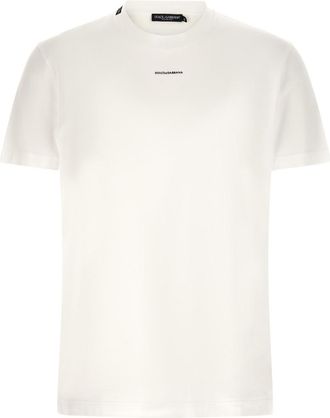 Dolce & Gabbana White Mini Logo T-shirt