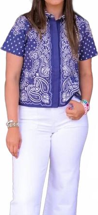 Tolani Paula Top In Blue