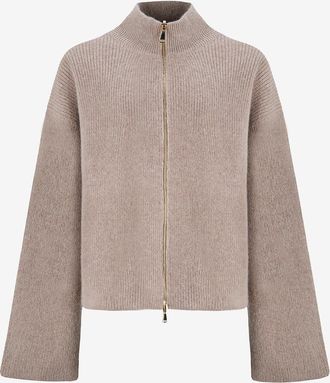 Fabiana Filippi Umkehrbare Strickjacke mit Stehkragen