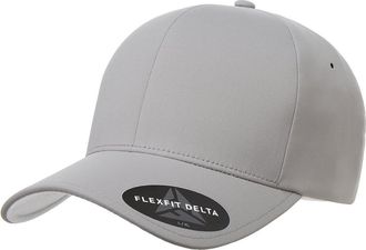 Flexfit Mens Delta Seamless Cap Baseball, Silver, L-XL
