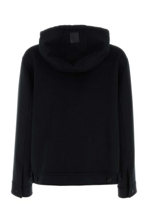 Loewe Mens Black Flannel Jacket Blackgreen Exterior: Wool Cashmere Giubbini