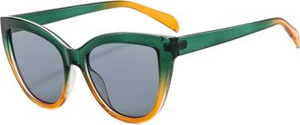 Generic Outdoor Womens Vacation Sunglasses Mens Sports Vacation Commuter Sun Glasses(Green)