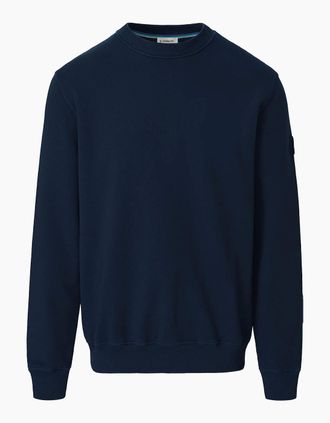 Sandbanks Mens SANDBANKS BADGE LOGO SWEATSHIRT NAVY - Size: 44