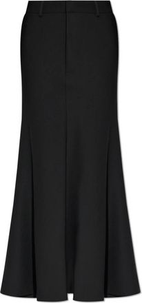 Balenciaga Wollen rok - Dames - Maxi Rokken - Zwart - S - Wol - Rokken