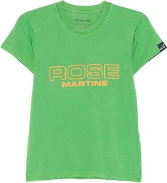Martine Rose T-shirt girocollo - Verde