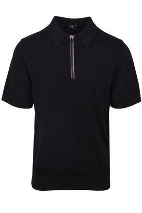 Paul Smith Mens SWEATER SS POLO BLACK Cotton - Size X-Large