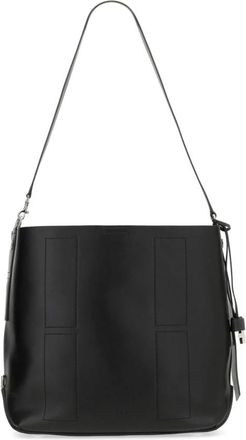 Hogan Hocket Medium Hobo Bag - Dames - Schoudertassen - Zwart - ONE Size - Leer - Tassen