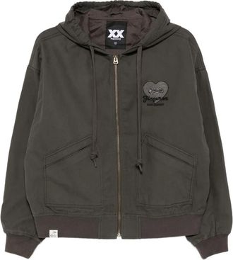 Fingercroxx Bomber in cotone - Grigio