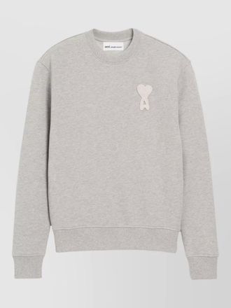 Ami cotton crewneck sweatshirt