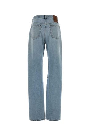 Valentino Garavani Womens Denim Jeans Denimblulavchiaro Exterior: Cotton
