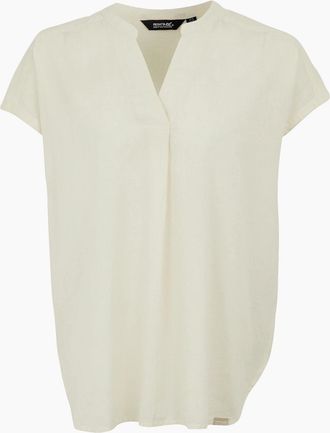 Regatta Womens Regatta Womens/Ladies Rianne V Neck Shirt - Cream/White - Size: 12
