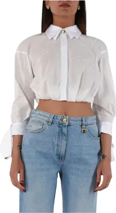 Elisabetta Franchi Mujer, Blusas y Camisas, Blanco, Talla: L