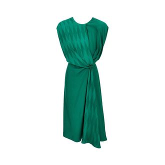 Versace Diamond motif silk-blend midi dress Woman 42