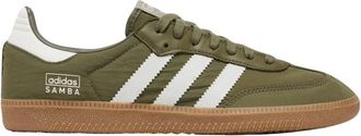 adidas Samba OG Focus Olive Gum Sneakers - Heren - Skateschoenen - Groen - 42 2/3 EU - Fitness