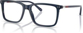 Polo Ralph Lauren 53mm Rectangle optical glasses in Blue at Nordstrom