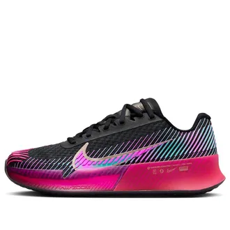 Nike (WMNS) Nike Air Zoom Vapor 11 Premium Hard Court Tennis Shoes Black Fireberry Fierce Pink FD6694-001