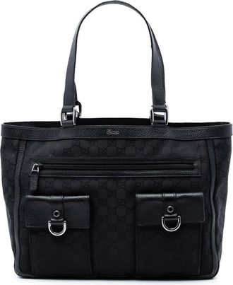 Gucci Pre-owned Gucci GG Nylon Abbey D Ring Pocket Tote Ladies U6TM5N1ZGBSAL1YY