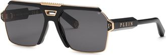 Philipp Plein SPP147M 0301 Mens Sunglasses Gold Size 63