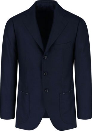 Cesare Attolini Single-Breasted Blazer - Navy
