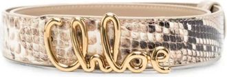 Chlo&eacute; Accessoires, Dames, Beige, M, Iconische Riem